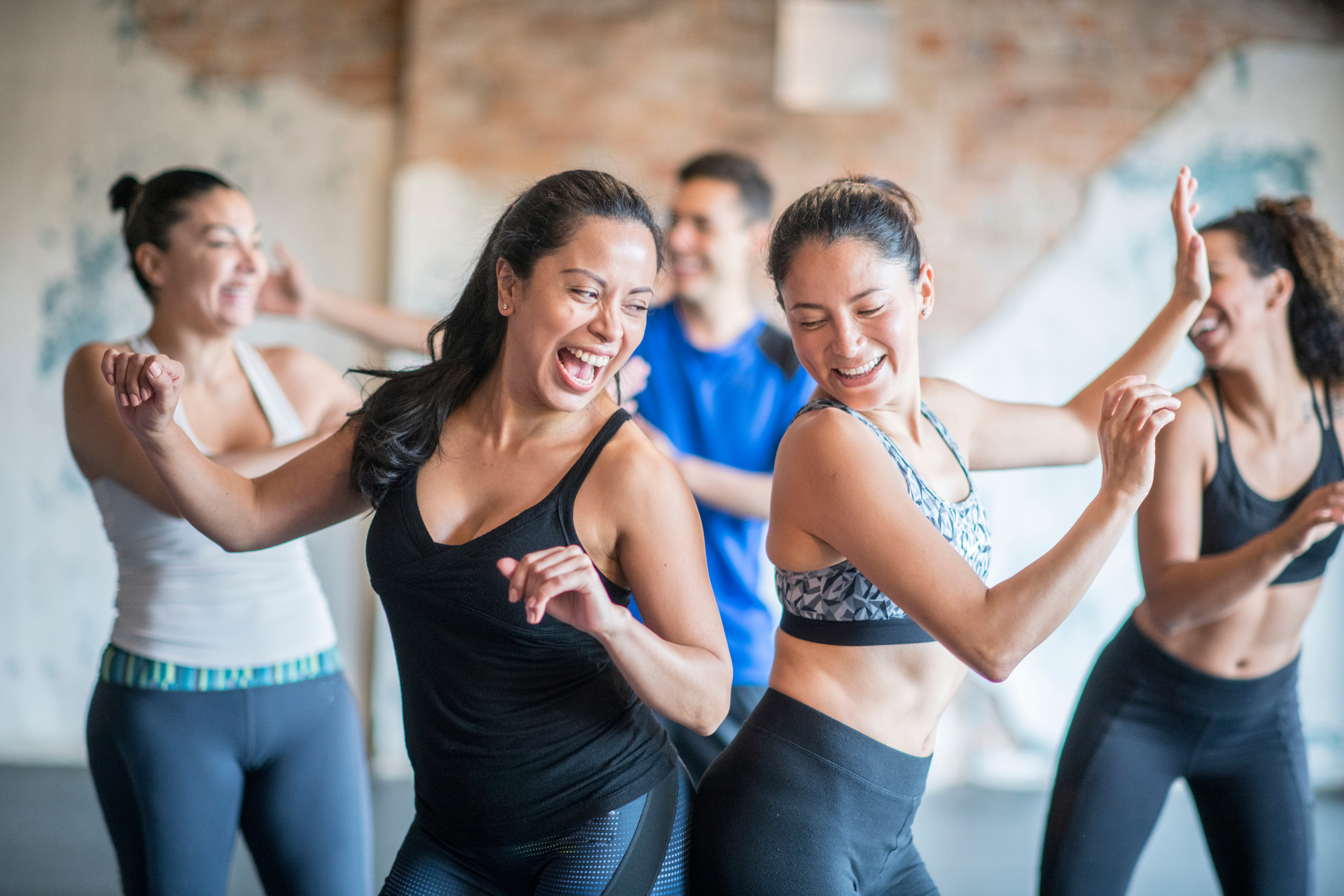 A dance class